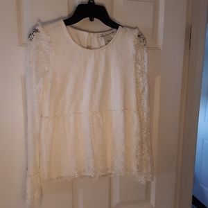 Laces long sleeve blouse